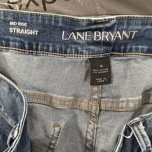 Lane Bryant Blue Denim Mid Rise Jeans